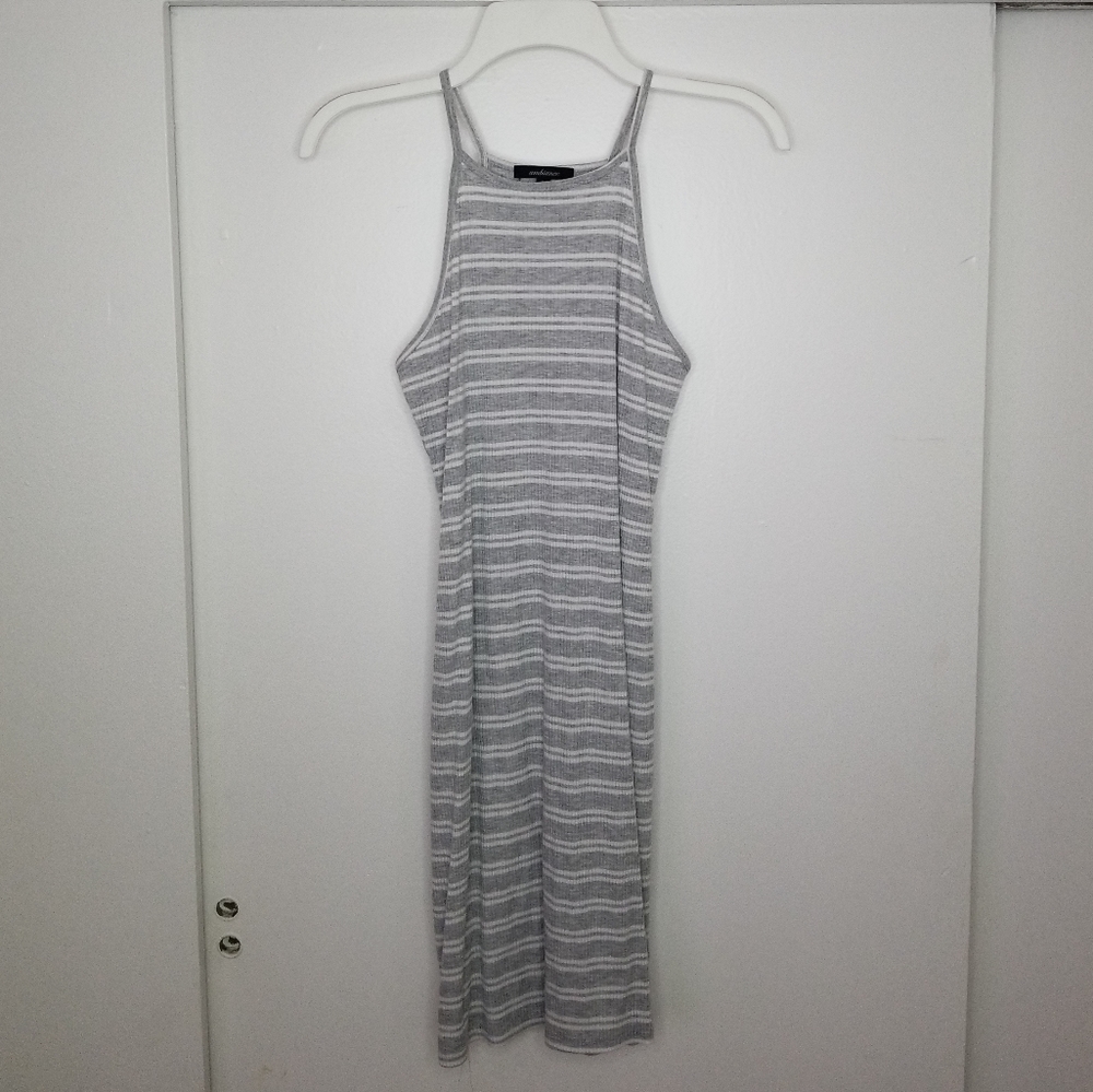 Dress - Grey & White